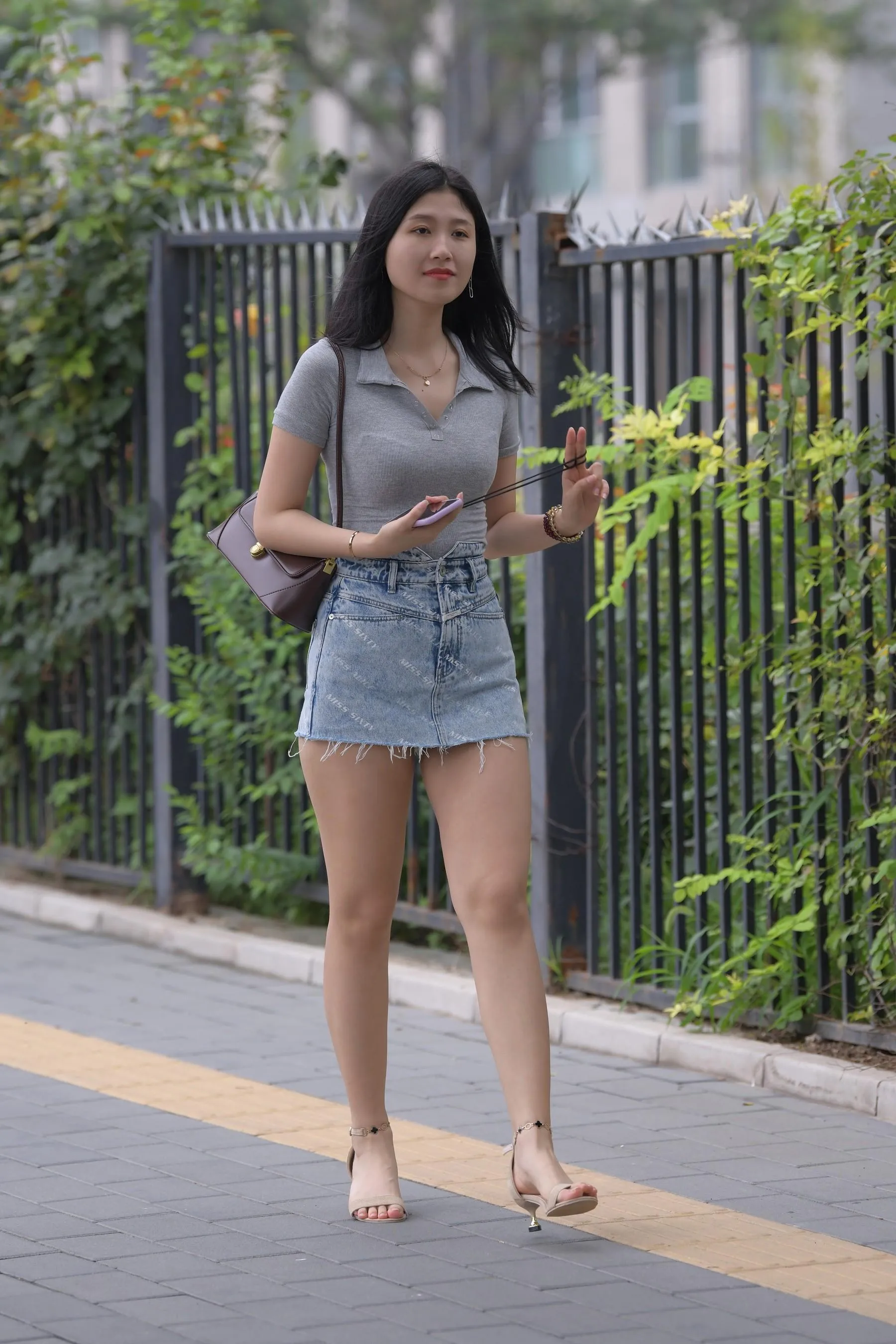 魔镜街拍 NO.169 一只麋鹿摄影-牛仔短裙美女 [235P]插图9